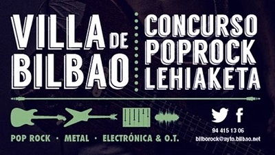 Bandas elegidas para la 26ª edición del Concurso Pop Rock Villa de Bilbao