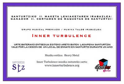 Inner Turbulence ganadores del II Certamen de Maquetas de Santurtzi