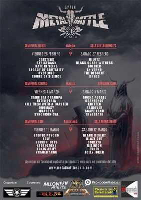 W.O.A. Metal Battle 2016 Lugares Semifinales