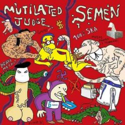 Mutilated Judge split con Semen
